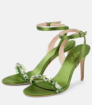 Verzierte Sandalen aus Satin | Giambattista Valli