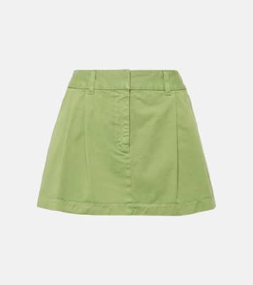 Minifalda de lona de algodón | Stella McCartney