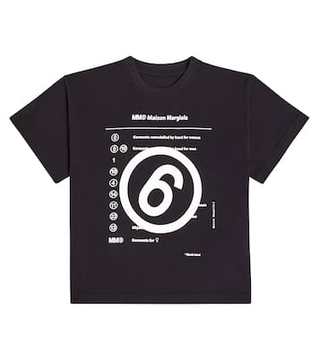 Camiseta en jersey de algodón estampada | MM6 Maison Margiela Kids