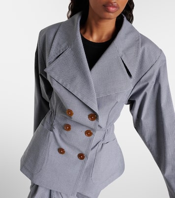 Blazer doppiopetto in cotone a quadri | Vivienne Westwood
