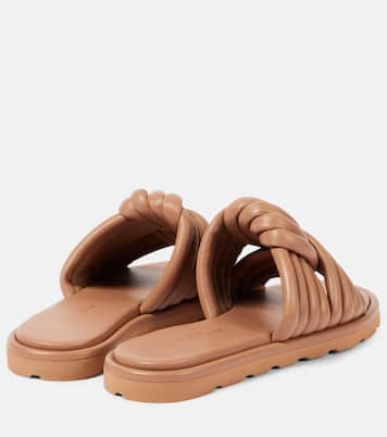 Ottavia leather slides | Gianvito Rossi