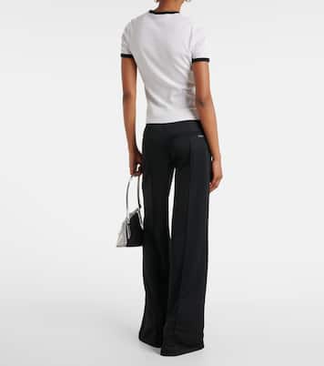 T-shirt Reedition en coton à logo | Courrèges