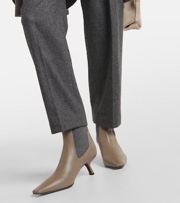 Verzierte Chelsea Boots aus Leder | Brunello Cucinelli