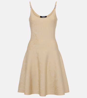 Miniabito in maglia con lamé | Versace