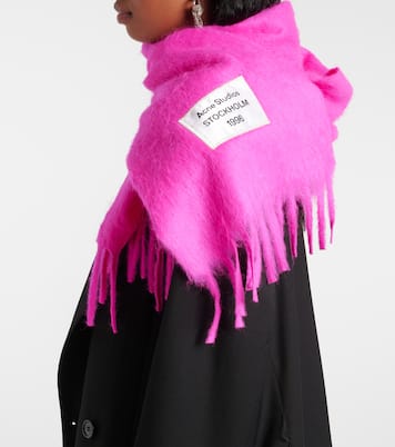 Logo wool-blend scarf | Acne Studios