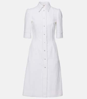 Robe chemise en tweed de coton mélangé | Dolce&Gabbana