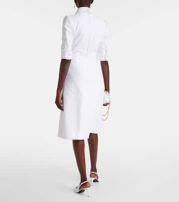 Robe chemise en tweed de coton mélangé | Dolce&Gabbana