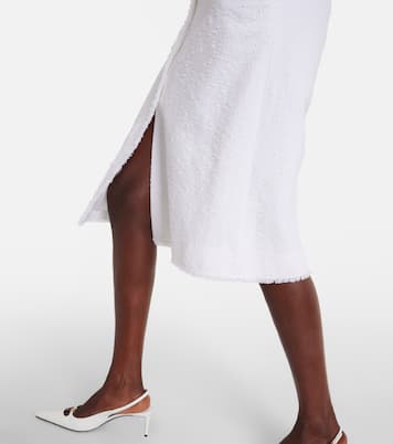 Robe chemise en tweed de coton mélangé | Dolce&Gabbana