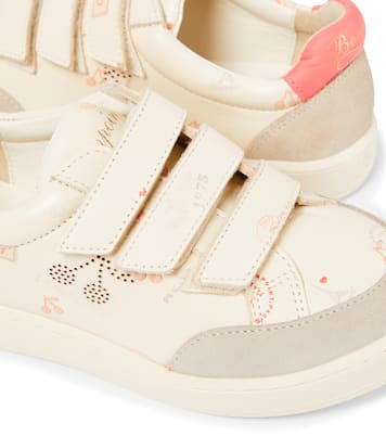 Fedy printed leather sneakers | Bonpoint