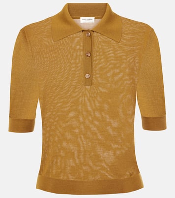 Polo en cachemire, laine et soie | Saint Laurent