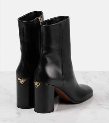 Botines de piel con logo | Prada