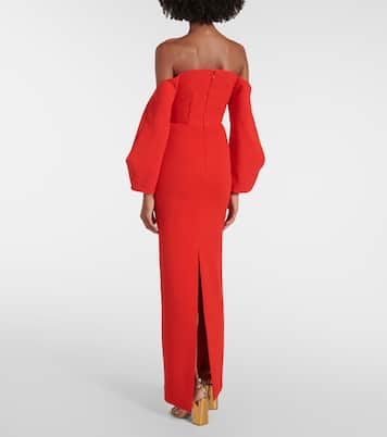 Off-Shoulder-Robe Lotta aus Crêpe | Solace London