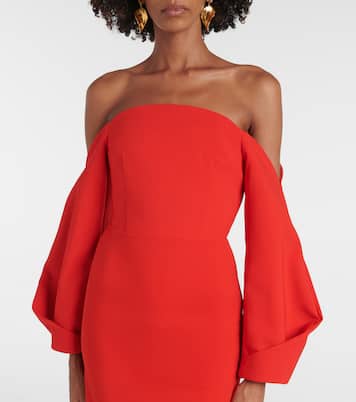 Off-Shoulder-Robe Lotta aus Crêpe | Solace London