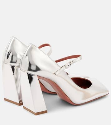 Pumps Mary Jane Charlotte 95 in pelle | Amina Muaddi