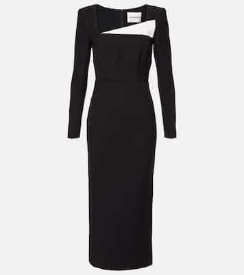 Abito midi in crêpe | Roland Mouret