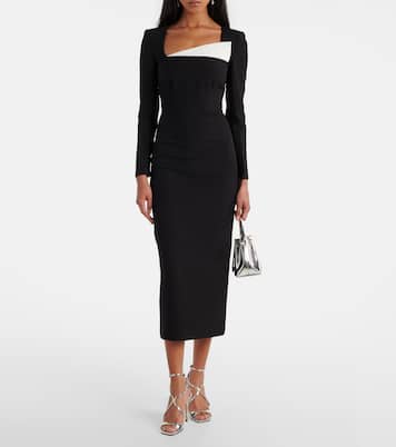 Abito midi in crêpe | Roland Mouret