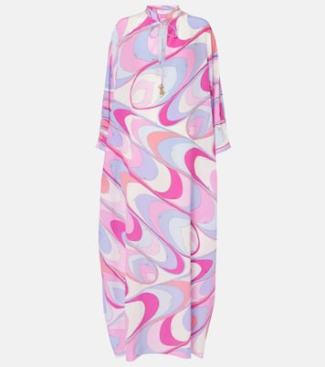 Caftano in seta crêpe de chine | Pucci