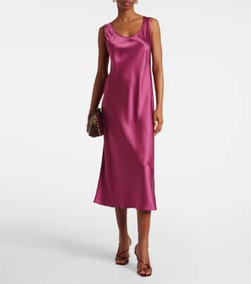 Abito midi Banjo in raso di seta | Max Mara