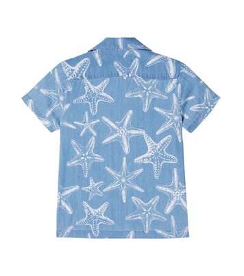 Printed denim bowling shirt | Vilebrequin Kids