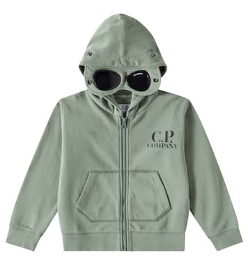 Sweat-shirt à capuche en coton à logo | C.P. Company Kids