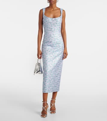 Abito midi Numa Daisy in broccato floreale | Markarian