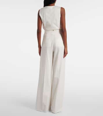 Pantaloni a gamba larga Chenzia in cotone | Max Mara