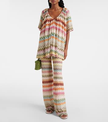 Pantaloni a gamba larga in crochet | Missoni