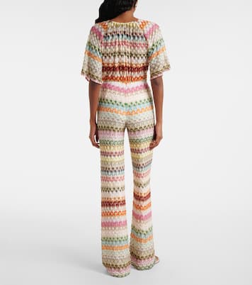 Pantaloni a gamba larga in crochet | Missoni