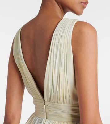 Abito lungo in georgette con stampa | Elie Saab