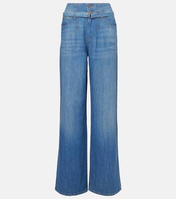 Jean Kansas a gamba larga e vita alta | 7 For All Mankind