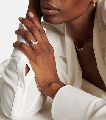 18kt white gold ring with diamonds  | Shay Jewelry