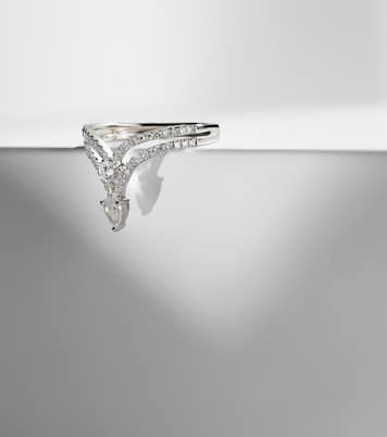 18kt white gold ring with diamonds  | Shay Jewelry