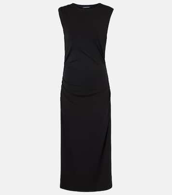 Abito midi Baxter in jersey con ruches | Veronica Beard
