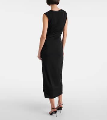 Abito midi Baxter in jersey con ruches | Veronica Beard