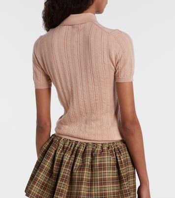 Polopullover aus Kaschmir | Miu Miu