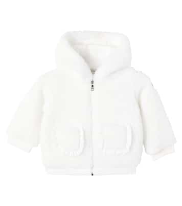 Baby - Cardigan in teddy con cappuccio | Moncler Enfant