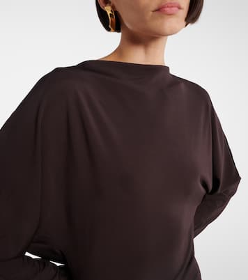 Luna draped openback jersey minidress | Christopher Esber