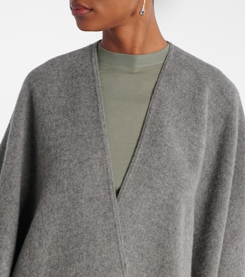 Hilde fringed wool jacquard cape | Max Mara