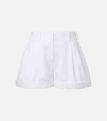 Pleated cotton poplin shorts | Givenchy