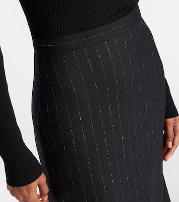 Pinstripe wool midi skirt | Erdem