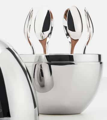 Set de 6 cuillères à expresso Mood Coffee en plaqué argent | Christofle