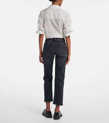 Calie Straight cropped mid-rise straight jeans | 7 For All Mankind