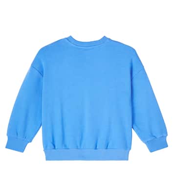 Dog embroidered cotton jersey sweatshirt | Mini Rodini