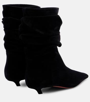 Jamie 25 suede ankle boots | Amina Muaddi