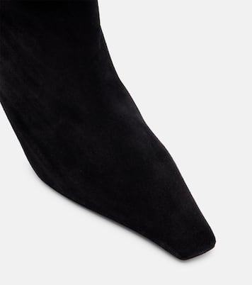 Jamie 25 suede ankle boots | Amina Muaddi