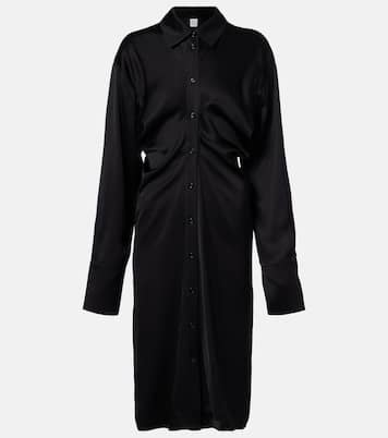 Slouch crêpe satin shirt dress | Toteme