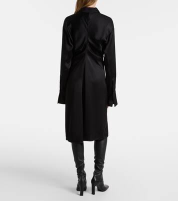 Slouch crêpe satin shirt dress | Toteme