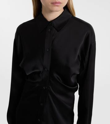 Slouch crêpe satin shirt dress | Toteme