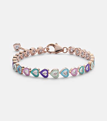 Armband Candy Crush aus 18kt Roségold mit Emaille und Diamanten | Kamyen