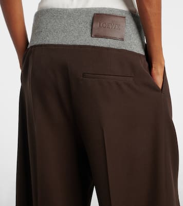 Weite Hose aus Wolle | Loewe